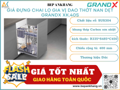 Giá đựng chai lọ gia vị dao thớt nan dẹt GRANDX XK.40S - 400mm